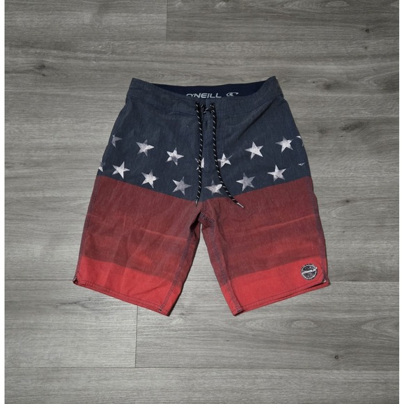 O'Neill Other - O'neil Mens Board Shorts size 28 American‎ Flag Stars USA